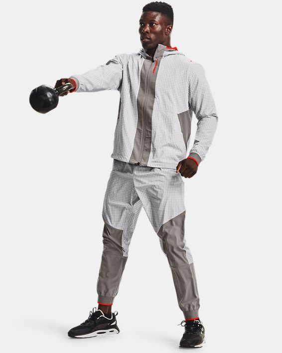 Men's UA RUSH™ Legacy Woven Pants, Gray, pdpMainDesktop image number 3